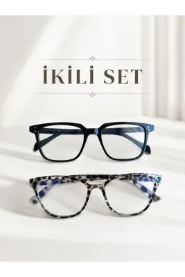 PİYESBOUTİQUE Nila Zebra Siyah 51 Ekartman Cat Eye Kemik Şeffaf Kadın Erkek Unisex Mavi Işık Korumalı Ekran Gözlüğü Gözlük