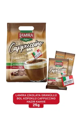 Lamira Granüllü Bol Köpüklü Cappuccino Hazır Kahve 25g 20 Adetli ( Poşet)