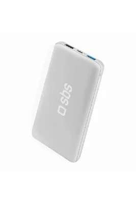 SBS İntelligent Fast Charge 10.000mAh 2xUsbA Çıkışlı Powerbank Beyaz