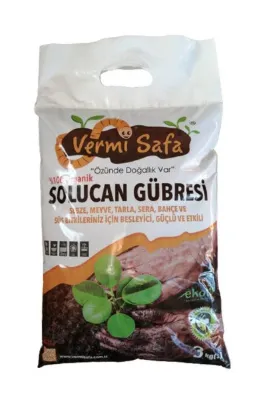 Vermisafa Organik Solucan Gübresi 3 Kg (6 LİTRE) Sebze, Meyve, Tarla, Sera, Bahçe, Süs Bitkileriniz Için.
