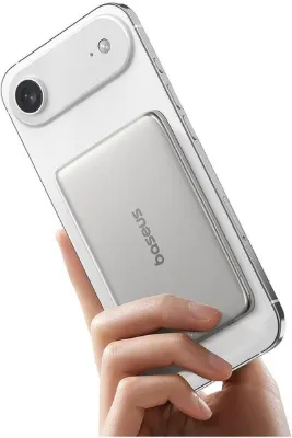 AM41 Picogo 0.3" Ultra İnce 5000mAh MagSafe Kablosuz Powerbank,Titanyum
