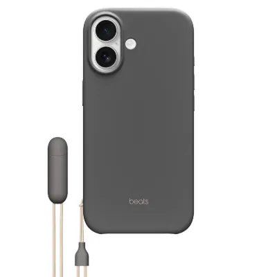 MagSafe özelliği ve Kamera Denetimi düğmesine sahip Beats iPhone 17 Kickstand Kılıfı - Granit Grisi