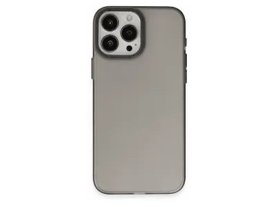 NEWFACE iPhone 15 Pro Max Uyumlu Modos Metal Kapak Telefon Kılıfı Siyah