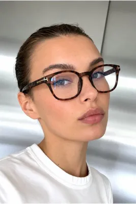 REN EYEWEAR REN Sterna Kadın Mavi Işık Filtreli Gözlük – Blue Block Cam, Leopar Çerçeve, 51 Ekartman Ekran gözlüğü