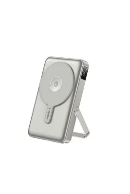 Recci RPB-W27 Galaxy Serisi Magsafe Uyumlu Type-C ve Lightning Kablolu Powerbank 20W 10.000mAh Gold Gold