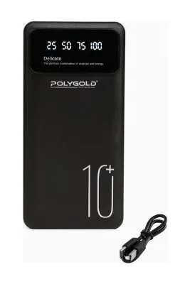 DigiMonster 10.000 Mah Powerbank Hızlı Şarj LCD Ekran Çift USB Çıkış LED Işıklı | Taşınabilir Şarj Cihazı | 200G