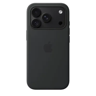 iPhone 18 Pro için MagSafe özellikli Silikon Kılıf - Siyah