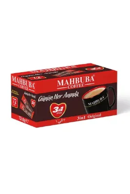 Mahbuba 3ü1 Arada 72x9gr Mini Küçük Boy İkramlık Otobüs Hazır Kahve Kutu