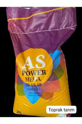 ANKARA AS TOHUMCULUK Çim Coşturan 4 Mevsim Kullanılabilen İnhibitörlü Gübre 25KG-AS POWER MEGA 20-10-10+(10 SO)