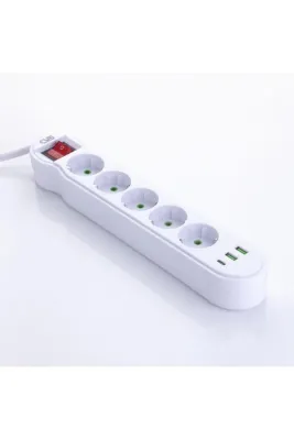 CVS DN 9277 5'li Priz USB ve TYPE-C Girişli Uzatma Kablosu