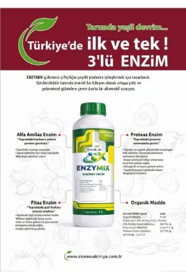 Nova lab ENZYMİX 1 LT ALFA AMİLAZ FİTAZ PROTEAZ ENZİMLİ GÜBRE