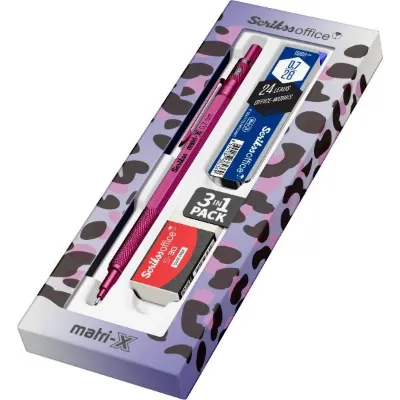 MATRI-X VERSATİL 0.7 MM METALİK PEMBE 3'LÜ SET