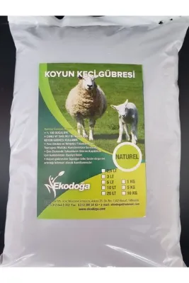 Ekodoğa Yanmış Elenmiş Koyun Keçi Gübresi Küçükbaş Hayvan Doğal Gübre Koyun Gübresi 50 lt