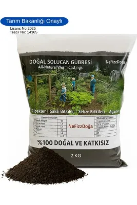 NeFizzDoğa %100 Doğal Solucan Gübresi -2 Kg (4 LT)