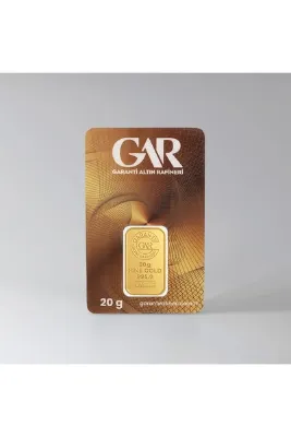 Garanti Altın Rafineri Garanti Gold 20 gr Gram Külçe Altın 24 Ayar