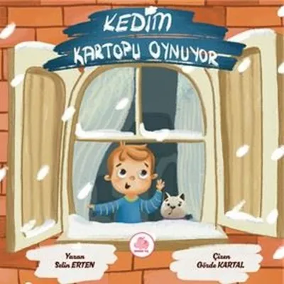 Kedim Kartopu Oynuyor