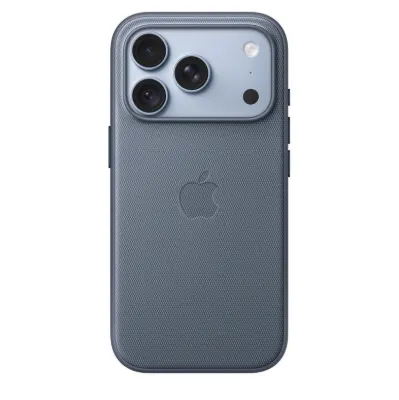 iPhone 18 Pro için MagSafe özellikli Tech Dokuma Kılıf - Şambre Mavisi