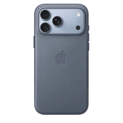 iPhone 18 Pro Max için MagSafe özellikli Tech Dokuma Kılıf - Şambre Mavisi