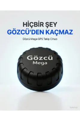 Gözcü Mega Akıllı GPS Takip Cihazı - SIM Kartsız Konum Takip ve Eşya Bulma IP68 5 Yıl Pil