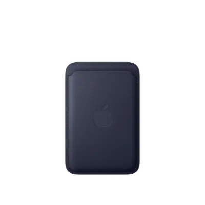 iPhone için MagSafe özellikli Mikro Dokuma Cüzdan - Lacivert