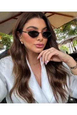 Miu Miu MU56ZZVN-5S0 Kadın Güneş Gözlüğü Gold Metal Çerçeve Füme Lens UV400