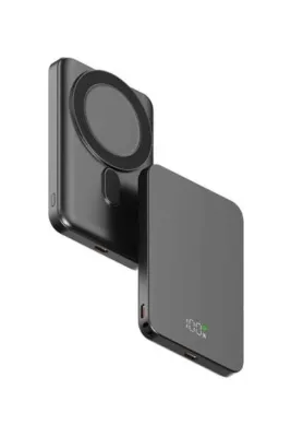AREY TEKNOLOJİ Snapron SNP-3020 Slim PD 22.5W Hızlı Şarj Lcd Ekran Magsafe 5000 mAh Powerbank