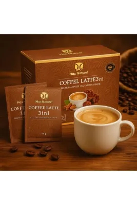 max naturel Glutatyon'lu 3 in 1 Latte Kahve 400 gr 20 Şase