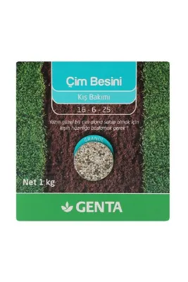 Genta Kış Bakım Çim Besini Çim Gübresi 1 Kg