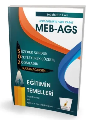 MEB - AGS Hazırlık Eğitimin Temelleri Söz Kazanacaksın Soru Bankası