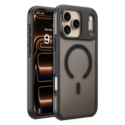 Buff iPhone 18 Pro Max / 17 Pro Max MagSafe Air Bumper Kılıf - Siyah