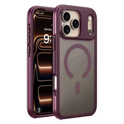 Buff iPhone 18 Pro Max / 17 Pro Max MagSafe Air Bumper Kılıf - Dark Cherry