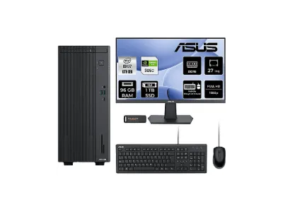 ASUS EC P500MV RTX3050 6 GB 27" P500I7136216512B0DP918 PER4 Bellek Intel Core i7-13620H 96 GB RAM 1 TB SSD FreeDOS Masaüstü Bilgisayar