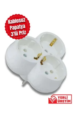 Tntech 3'lü Golyat Topraklı Kablosuz Priz Çoğaltıcı 9271