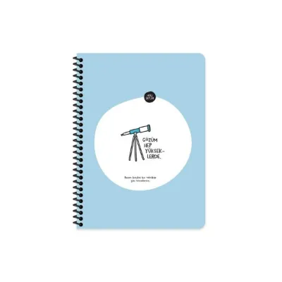 Hisli Şeyler 165225 80Yp.Çiz.Stickerli Defter - Gözüm Yükseklerde