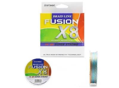 REMIXON Fusion 8x8 Kat 150 m Örgü İp Misina Çok Renkli 0.13 mm