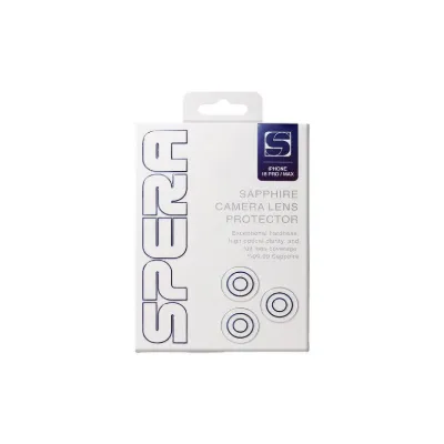 Spera iPhone 18 Pro / 18 Pro Max Sapphire Şeffaf Kamera Lens Koruyucu