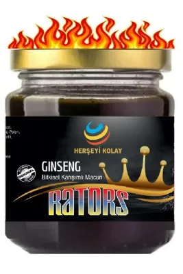 Herşeyi Kolay Kırmızı Kore Ginseng (Panax Ginseng) Ratorss Atom Kuvvetli Macun Macunu 240gr
