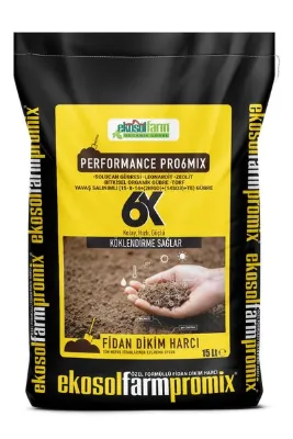 EkosolFarm Fidan Fide Dikim Harcı Performans Pro6mix Gübre 15 Litre