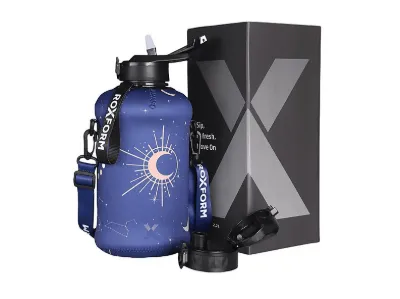 ROXFORM 2200 ml Sağlıklı BPA & BPS İçermez Kılıflı Çift Kapaklı Plastik Matara