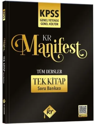 KPSS Genel Yetenek Genel Kültür KR Manifest Tüm Dersler Tek Kitap Soru Bankası