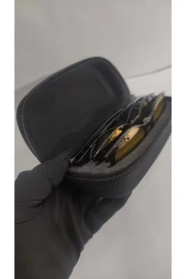 Target 3 Bölmeli Klipsli Polarize Gözlük Kabı Kılıfı :Uzunluk 17cm x Genişlik 8cm x Yükseklik 6cm