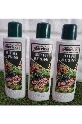 TROPİKAL Yeşil Yapraklı Bitkiler Için Bitki Besini 3 Adet 225 Ml Sıvı Gübre Benjamin Besini Bitki Vitamini