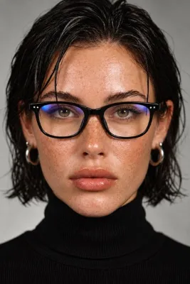 TomyHelf Dikdörtgen Model Erkek Unisex Genç Optik Uyumlu Mavi Işık Korumalı Gözlük