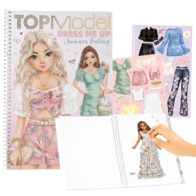 Top Model Büyük Boy Çıkartma Kitabı Yaz Hissi 413833