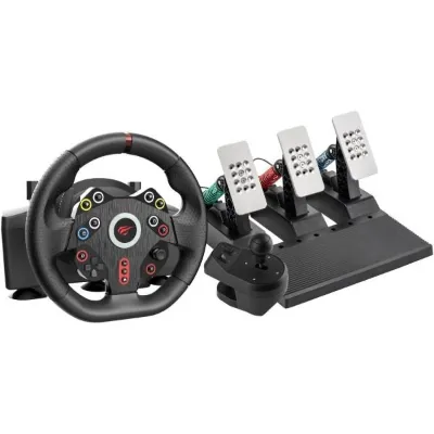 Havit Gamenote RW001 270° Titreşimli 3 Pedallı Vitesli PC, PS4 ve Xbox Uyumlu Gaming Direksiyon Seti