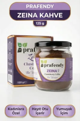 prafendy Zeina Kadınlara Özel Bitkisel Kahve | Hayıt Otu, Maca, Ginseng (60 Kullanım) 125g