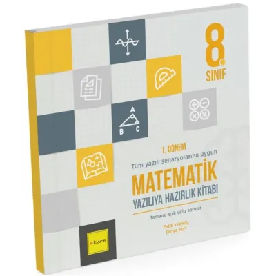 8. Sınıf LGS 1. Dönem Matematik Yazılıya Hazırlık Kitabı