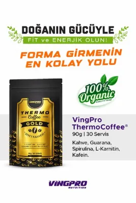 vingpro THERMO COFFEE Kilo vermeye yardımcı detox kahve 90gr 30 Servis