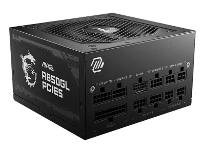 MSI PSU MAG A850GL PCIE5 850W 80+Gold FULL MODULAR 850 W Güç Kaynağı Siyah