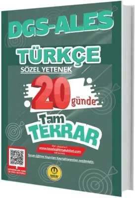 DGS - ALES Türkçe Sözel Yetenek 20 Günde Tam Tekrar Soru Bankası